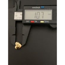 Load image into Gallery viewer, 18K Gold Pendant Puffed Heart Pendant Earrings Set 6.25 grams - Rafant