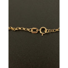 Load image into Gallery viewer, 18K Gold Necklace Chain Rolo 17.50 inches Woman Lady Pendant 2.21grams - Rafant