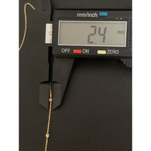 Load image into Gallery viewer, 18K Gold Necklace Balls Beads Russian Stones Tricolor 3.31 grams Size 16.75 inches - Rafant