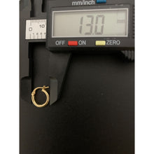 Load image into Gallery viewer, 18K Gold Earrings Hoops Loops Small 0.88 grams - Rafant