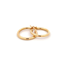 Load image into Gallery viewer, 18K Yellow Gold Earrings Hoops Small Plain 2.02 grams - Rafant