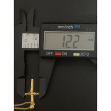 Load image into Gallery viewer, 18K Gold Necklace Chain 17.75 inches with Jesus Christ Pendant 1.37 grams - Rafant