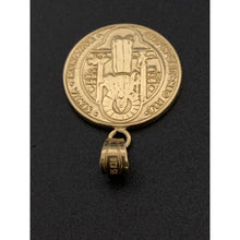 Load image into Gallery viewer, 18K Gold Pendant Saint Benedict Religious 1.41 grams - Rafant