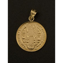 Load image into Gallery viewer, 18K Gold Pendant Saint Benedict Religious 1.41 grams - Rafant
