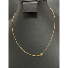 Load image into Gallery viewer, 18K Gold Necklace Chain with Tiny Beads 18 inches 2.11 grams - Rafant