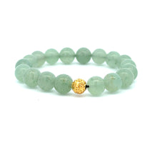 Load image into Gallery viewer, 18K Gold Ball Bead Coin Lucky Charm Bracelet Natural Gemstones Birthstones 8mm - Rafant
