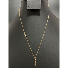 Load image into Gallery viewer, 18K Gold Necklace Chain 17.50" with Love Pendant 1.41 grams - Rafant