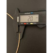 Load image into Gallery viewer, 18K Gold Necklace Soft Omega 2.79 grams 18 inches Two Tone White Gold Yellow Gold - Rafant