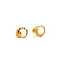 Load image into Gallery viewer, 18K Gold Earrings Stud Serpent Small 1.06 grams Small - Rafant