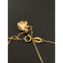 Load image into Gallery viewer, 18K Gold Necklace Chain 16 inches Heart Pendant with Earrings Sets 1.65 grams - Rafant