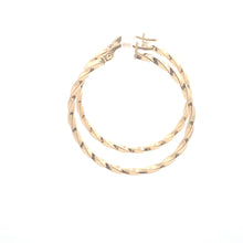 Load image into Gallery viewer, 18K Yellow Gold Earrings Hoops Spiral 1.37 grams - Rafant