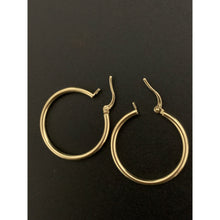 Load image into Gallery viewer, 18K Gold Earrings Hoops Loops 1.55 grams - Rafant