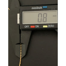 Load image into Gallery viewer, 18K Gold Necklace Omega Soft Beaded Flexible 15.75 inches 1.57 grams - Rafant