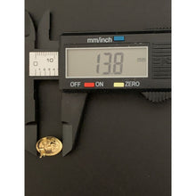 Load image into Gallery viewer, 18K Gold Necklace Chain 18 inches with Woman Lady Pendant Earrings Sets 2.80 grams - Rafant