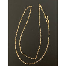 Load image into Gallery viewer, 18K Gold Necklace Chain Paperclips 18 inches 1.65 grams - Rafant