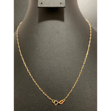 Load image into Gallery viewer, 18K Gold Necklace Chain Paperclips 18 inches 1.65 grams - Rafant