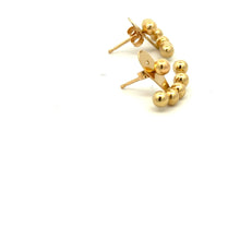 Load image into Gallery viewer, 18K Gold Earrings Balls Bead Stud Post 2.60 grams - Rafant