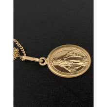 Load image into Gallery viewer, 18K Gold Necklace Chain 17.50 inches with Mother Mary Pendant 1.66 grams - Rafant