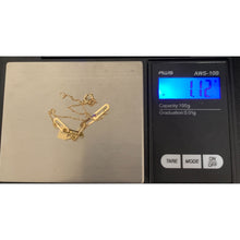 Load image into Gallery viewer, 18K Gold Bracelet Paper Clips Link Lock 6 plus 1 Inches 1.12 grams - Rafant