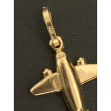 Load image into Gallery viewer, 18K Gold Pendant Airplane 0.91 grams - Rafant