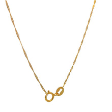 Load image into Gallery viewer, 18K Gold Necklace Chain 17.75" Pendant Dragon Good Luck 1.52 grams - Rafant