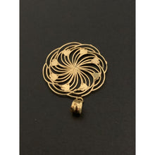 Load image into Gallery viewer, 18K Gold Pendant Heart Flower Pendant Yellow White Gold 1.42 grams - Rafant