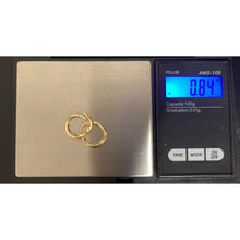 Load image into Gallery viewer, 18K Gold Earrings Hoops Loops 0.84 grams - Rafant