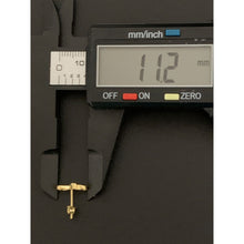 Load image into Gallery viewer, 18K Gold Earrings Studs Infinity Arrow 1.42 grams - Rafant