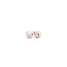 Load image into Gallery viewer, 18K White Gold Earrings Stud Balls 1.09 grams - Rafant