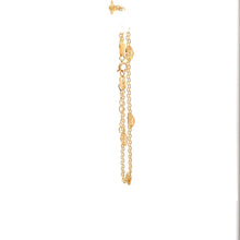 Load image into Gallery viewer, 18K Yellow Gold Bracelet Heart Charms 6.75 inches plus one inch extension - Rafant