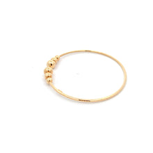 Load image into Gallery viewer, 18K Yellow Gold Bracelet Bangle Flexible Cuff Balls Size 6.25 inches - Rafant
