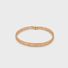 Load and play video in Gallery viewer, 18K Yellow Gold Bracelet Bangle Soft Mesh Stretchable 7 inches