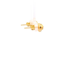 Load image into Gallery viewer, 18K Yellow Gold Earrings Heart Stud 1.37 grams - Rafant