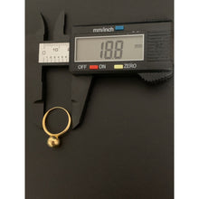 Load image into Gallery viewer, 18K Gold Ring Ball 1.36 grams Size 5.75 - Rafant