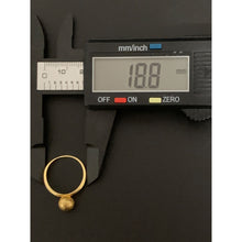 Load image into Gallery viewer, 18K Gold Ring Ball 1.24 grams Size 5.75 - Rafant