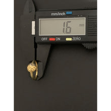Load image into Gallery viewer, 18K Gold Ring Half Ball White Yellow Gold 1.71 grams Size 5 - Rafant