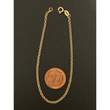 Load image into Gallery viewer, 18K Gold Bracelet Rolo Link Chain 7.5 inches 1.06 grams - Rafant