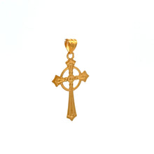 Load image into Gallery viewer, 18K Gold Pendant Cross Religious 0.45 grams - Rafant