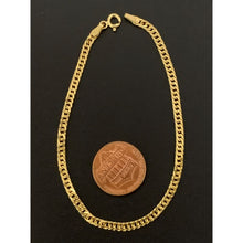 Load image into Gallery viewer, 18K Gold Bracelet Curb Link Chain 7.25 inches 1.95 grams - Rafant