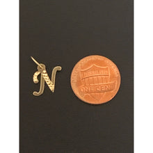 Load image into Gallery viewer, 18K Gold Pendant Charm Letter N 0.69 grams - Rafant