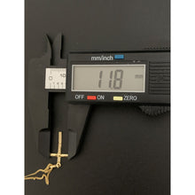 Load image into Gallery viewer, 18K Gold Necklace Chain 17.75 inches with Cross Pendant 1.15 grams - Rafant