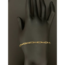 Load image into Gallery viewer, 18K Gold Bracelet Paperclip Small Link 7 inches 2.47 grams - Rafant