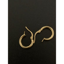 Load image into Gallery viewer, 18K Gold Earrings Hoops Loops Small 0.87 grams - Rafant