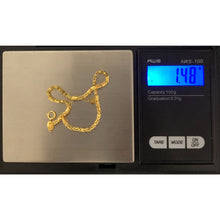 Load image into Gallery viewer, 18K Gold Bracelet Link 6.25 inches plus 1 inch extension 1.48 grams - Rafant