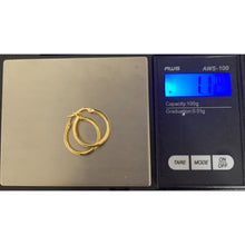 Load image into Gallery viewer, 18K Gold Earrings Hoops Loops Small 1.12 grams - Rafant