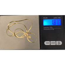 Load image into Gallery viewer, 18K Gold Necklace Chain Flat 14.75 inches 1.87 grams - Rafant