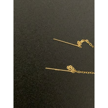 Load image into Gallery viewer, 18K Gold Earrings Threader Flower 0.34 grams - Rafant