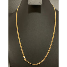 Load image into Gallery viewer, 18K Yellow Gold Necklace Chain Curb 22 inches - Rafant