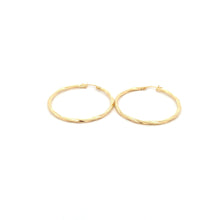 Load image into Gallery viewer, 18K Yellow Gold Earrings Hoops Large Spiral 1.75 grams - Rafant