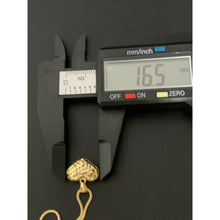Load image into Gallery viewer, 18K Saudi Gold Necklace 17.50" Chain with Puffed Heart Pendant 3.20 grams - Rafant